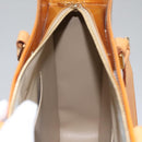 LOUIS VUITTON Monogram Vernis Columbus Tote Bag Beige M91023 LV Auth 100753-21
