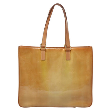 LOUIS VUITTON Monogram Vernis Columbus Tote Bag Beige M91023 LV Auth 100753 - 0
