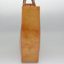 LOUIS VUITTON Monogram Vernis Columbus Tote Bag Beige M91023 LV Auth 100753-3