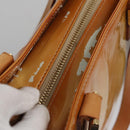 LOUIS VUITTON Monogram Vernis Columbus Tote Bag Beige M91023 LV Auth 100753-7