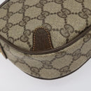 GUCCI GG Supreme Web Sherry Line Shoulder Bag PVC Beige Red Green Auth 100756-15