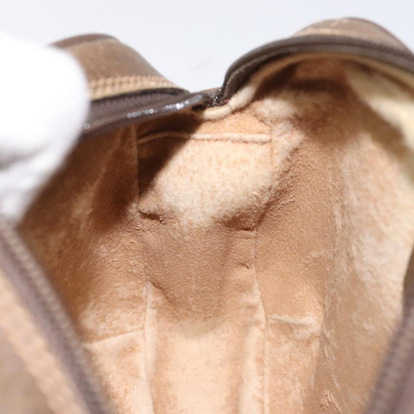 GUCCI GG Supreme Web Sherry Line Shoulder Bag PVC Beige Red Green Auth 100756