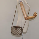 GUCCI GG Supreme Web Sherry Line Shoulder Bag PVC Beige Red Green Auth 100756-21