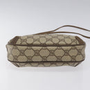 GUCCI GG Supreme Web Sherry Line Shoulder Bag PVC Beige Red Green Auth 100756-5