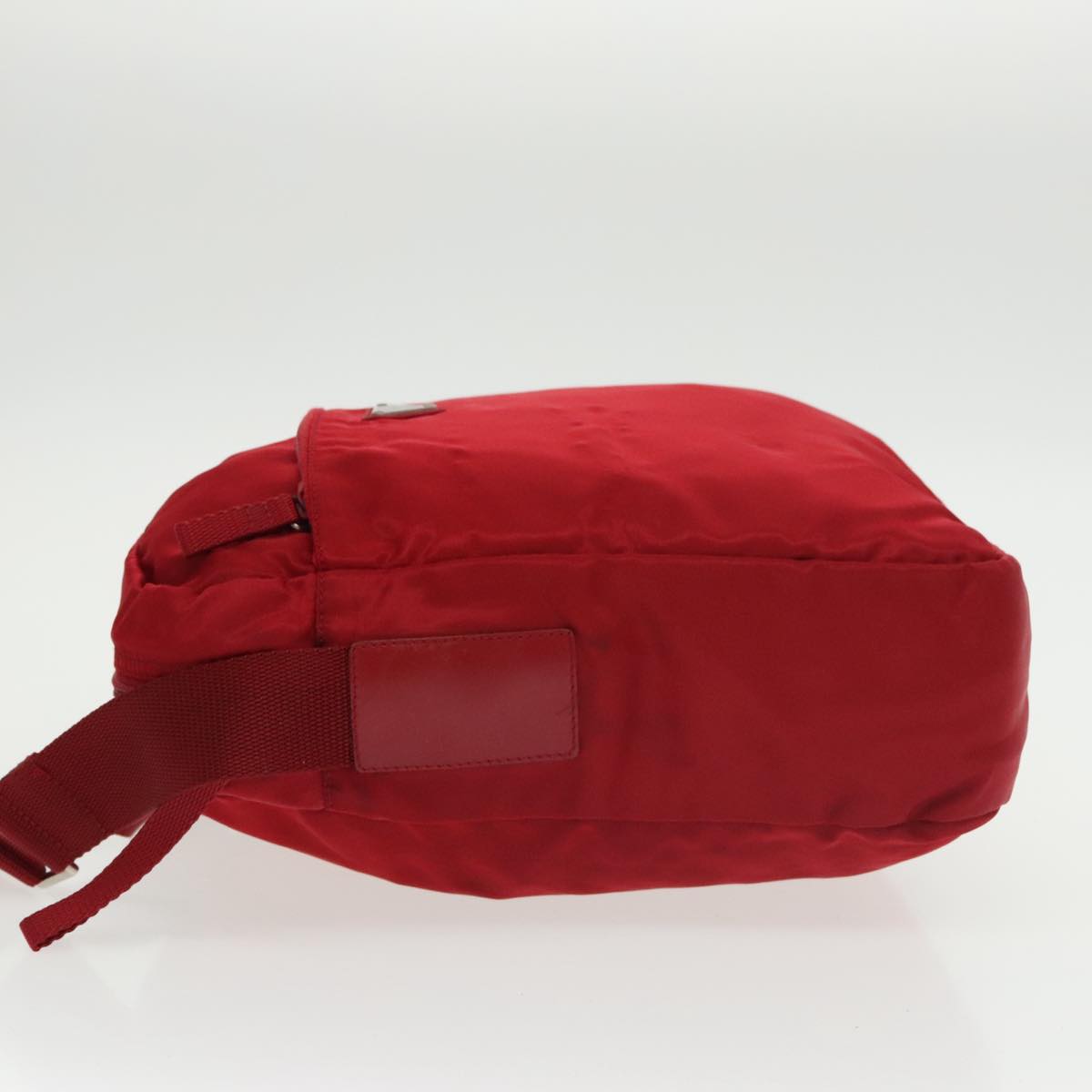 PRADA Shoulder Bag Nylon Red Auth 100777