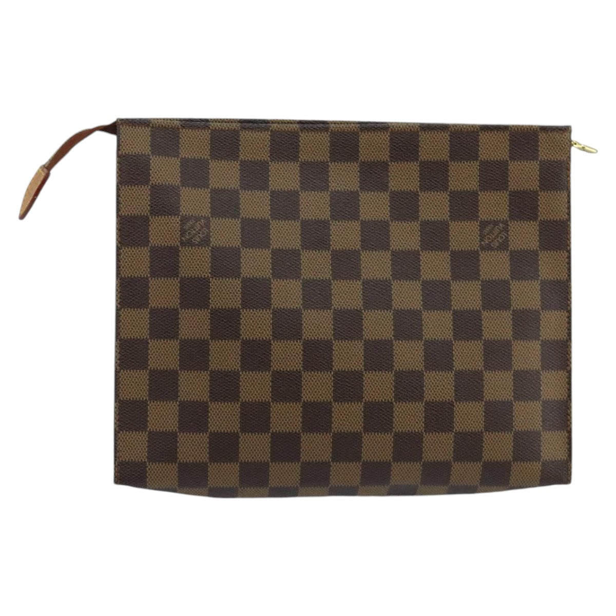 LOUIS VUITTON Damier Ebene Poche Toilette 26 Pouch N47543 LV Auth 100797 - 0