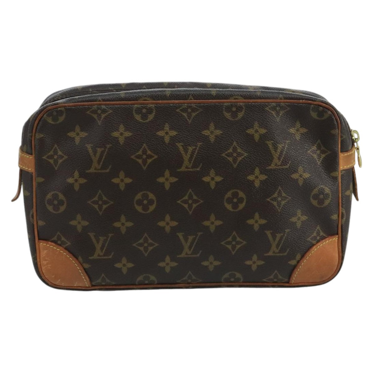 LOUIS VUITTON Monogram Compiegne 28 Clutch Bag M51845 LV Auth 100812