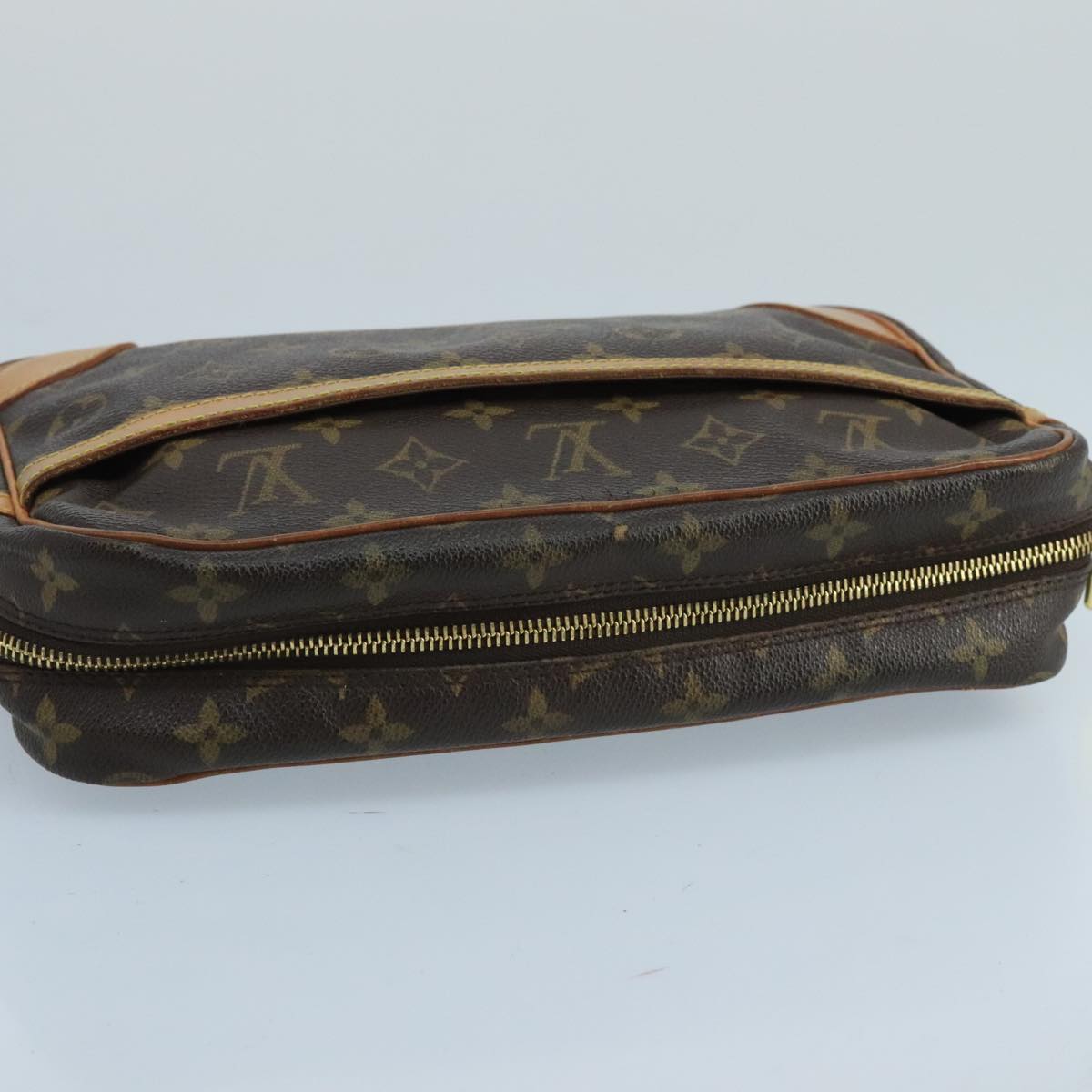 LOUIS VUITTON Monogram Compiegne 28 Clutch Bag M51845 LV Auth 100812