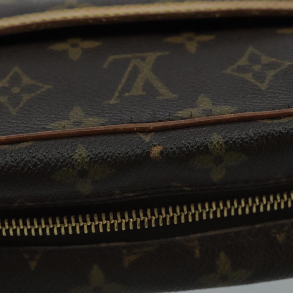 LOUIS VUITTON Monogram Compiegne 28 Clutch Bag M51845 LV Auth 100812