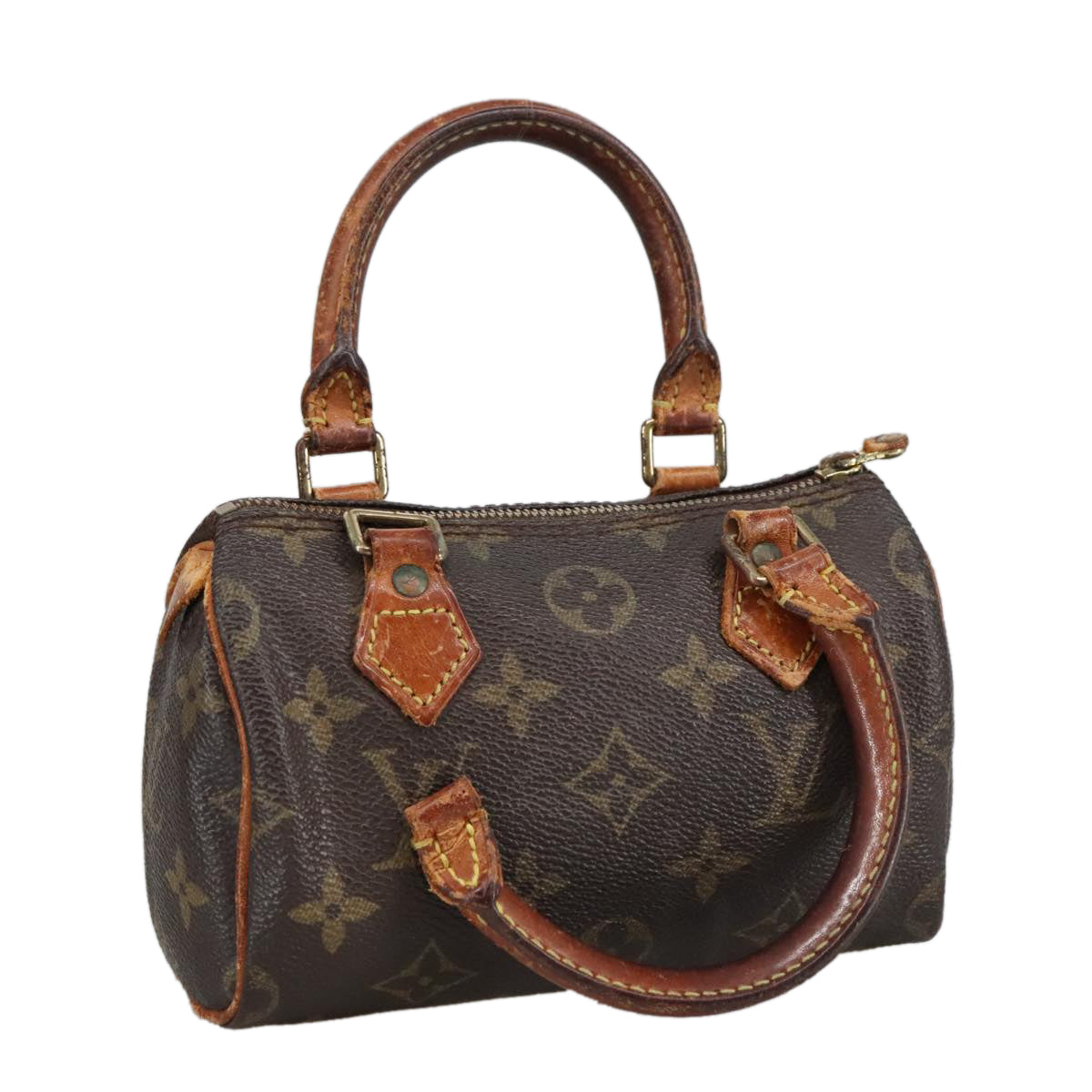 LOUIS VUITTON Monogram Mini Speedy Hand Bag M41534 LV Auth 100815