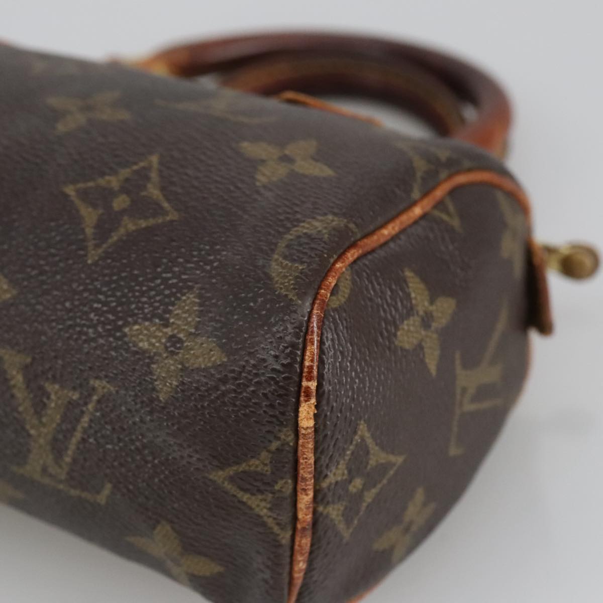 LOUIS VUITTON Monogram Mini Speedy Hand Bag M41534 LV Auth 100815