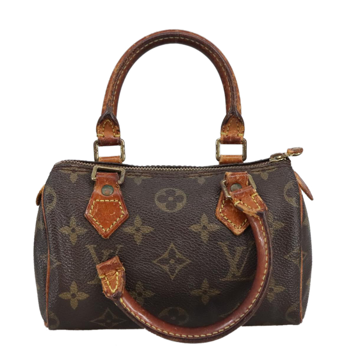 LOUIS VUITTON Monogram Mini Speedy Hand Bag M41534 LV Auth 100815