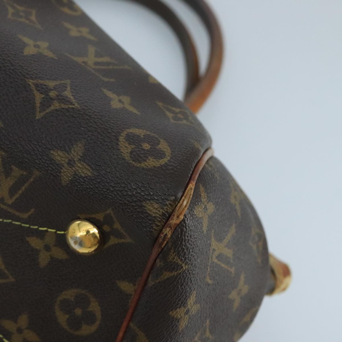 LOUIS VUITTON Monogram Tivoli PM Hand Bag M40143 LV Auth 100816