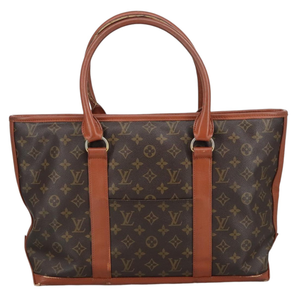 LOUIS VUITTON Monogram Sac Weekend PM Tote Bag M42425 LV Auth 100817