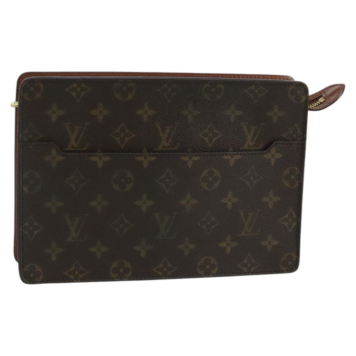 LOUIS VUITTON Monogram Pochette Homme Clutch Bag M51795 LV Auth 100819