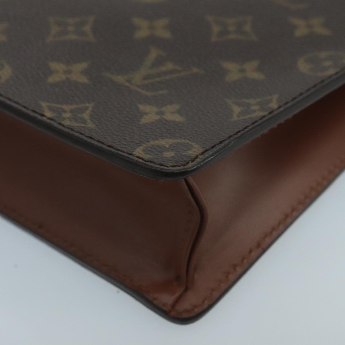 LOUIS VUITTON Monogram Pochette Homme Clutch Bag M51795 LV Auth 100819