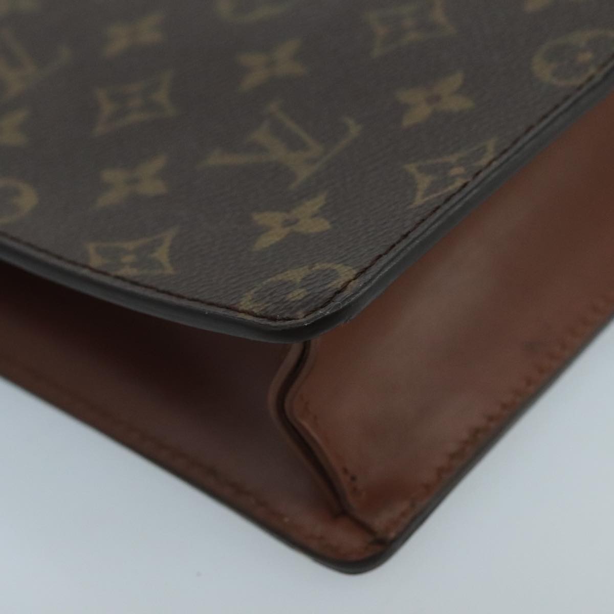 LOUIS VUITTON Monogram Pochette Homme Clutch Bag M51795 LV Auth 100819