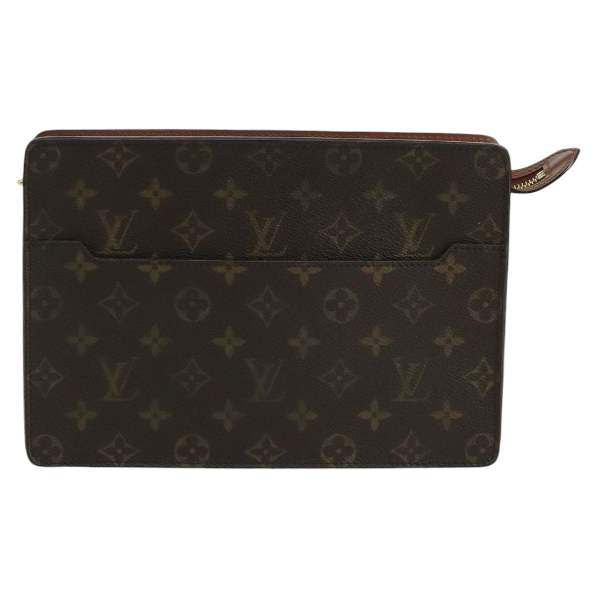 LOUIS VUITTON Monogram Pochette Homme Clutch Bag M51795 LV Auth 100819