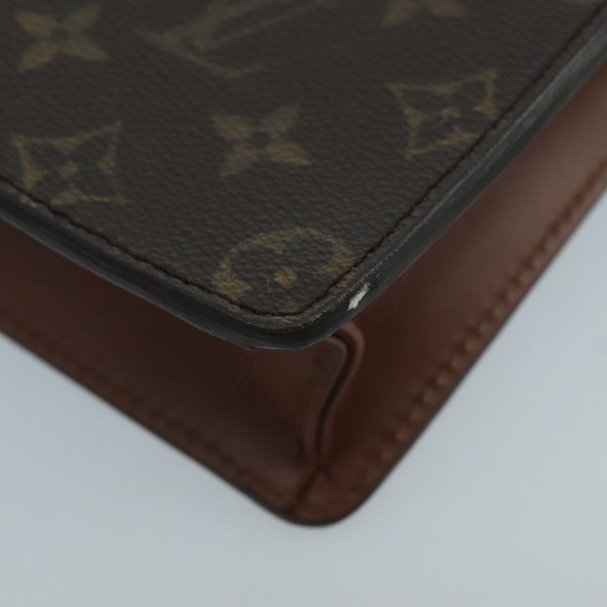 LOUIS VUITTON Monogram Pochette Homme Clutch Bag M51795 LV Auth 100819