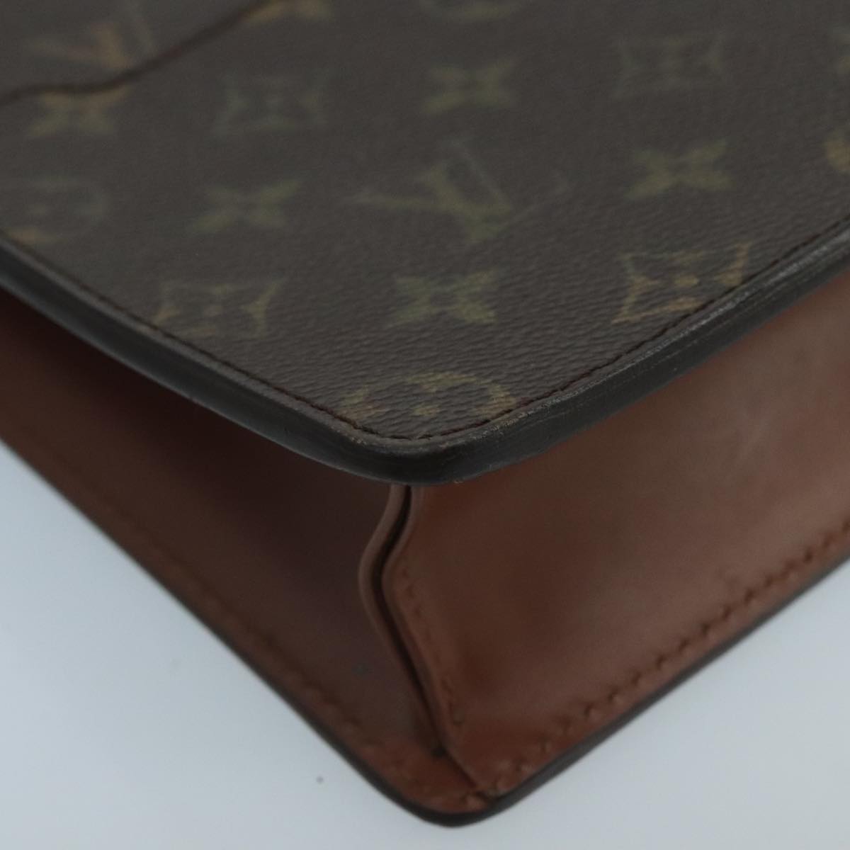 LOUIS VUITTON Monogram Pochette Homme Clutch Bag M51795 LV Auth 100819