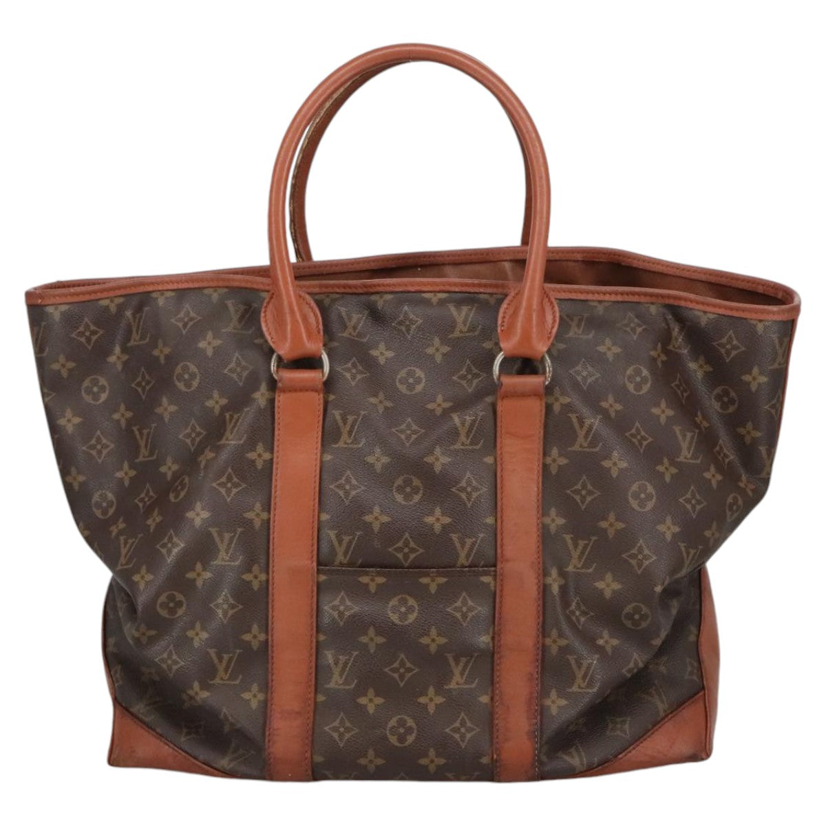 LOUIS VUITTON Monogram Sac Weekend GM Tote Bag M42420 LV Auth 100823