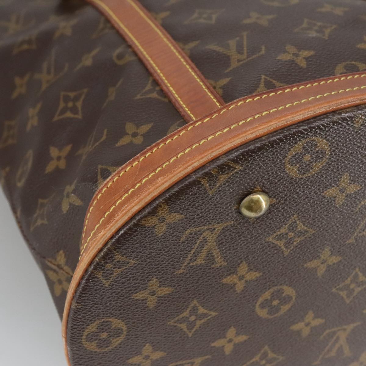 LOUIS VUITTON Monogram Bucket GM Shoulder Bag M42236 LV Auth 100825