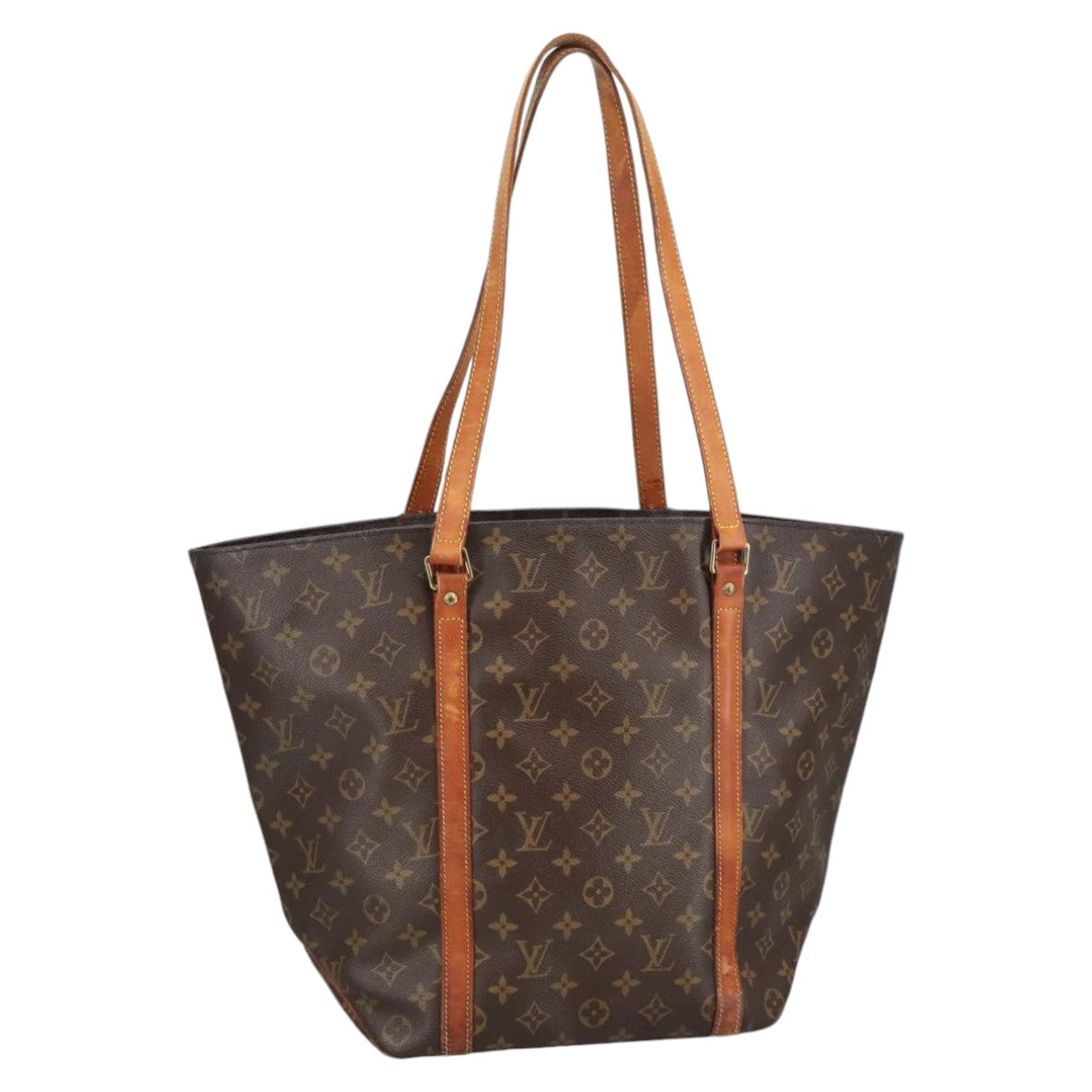 LOUIS VUITTON Monogram Sac Shopping Tote Bag M51108 LV Auth 100831