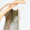 LOUIS VUITTON Monogram Vernis Pochette Fleur Bag Yellow M91118 LV Auth 100844V-19