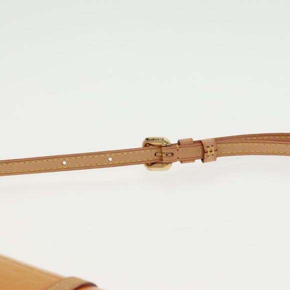 LOUIS VUITTON Monogram Vernis Pochette Fleur Bag Yellow M91118 LV Auth 100844V