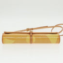 LOUIS VUITTON Monogram Vernis Pochette Fleur Bag Yellow M91118 LV Auth 100844V-5