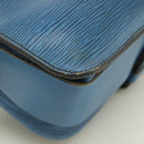 LOUIS VUITTON Epi Cartouchiere MM Shoulder Bag Blue M52245 LV Auth 100848-17