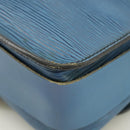 LOUIS VUITTON Epi Cartouchiere MM Shoulder Bag Blue M52245 LV Auth 100848-18