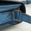 LOUIS VUITTON Epi Cartouchiere MM Shoulder Bag Blue M52245 LV Auth 100848-9