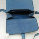 LOUIS VUITTON Epi Cartouchiere MM Shoulder Bag Blue M52245 LV Auth 100848-21