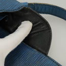 LOUIS VUITTON Epi Cartouchiere MM Shoulder Bag Blue M52245 LV Auth 100848-24