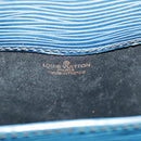 LOUIS VUITTON Epi Cartouchiere MM Shoulder Bag Blue M52245 LV Auth 100848-26