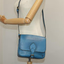 LOUIS VUITTON Epi Cartouchiere MM Shoulder Bag Blue M52245 LV Auth 100848-29