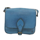 LOUIS VUITTON Epi Cartouchiere MM Shoulder Bag Blue M52245 LV Auth 100848-13