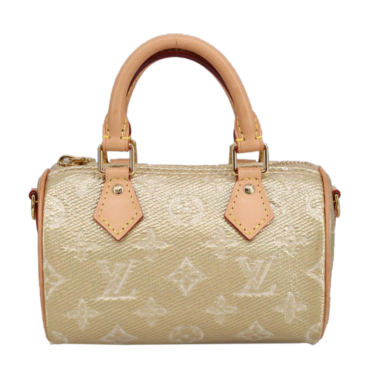 LOUIS VUITTON Monogram Laminated Jacquard Nano Speedy Bag M82242 LV Auth 100862S - 0