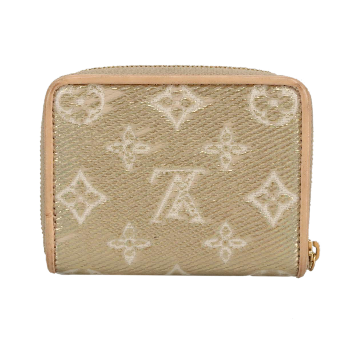 LOUIS VUITTON Monogram Laminated Jacquard Zippy Coin Purse M82483 Auth 100863SA - 0