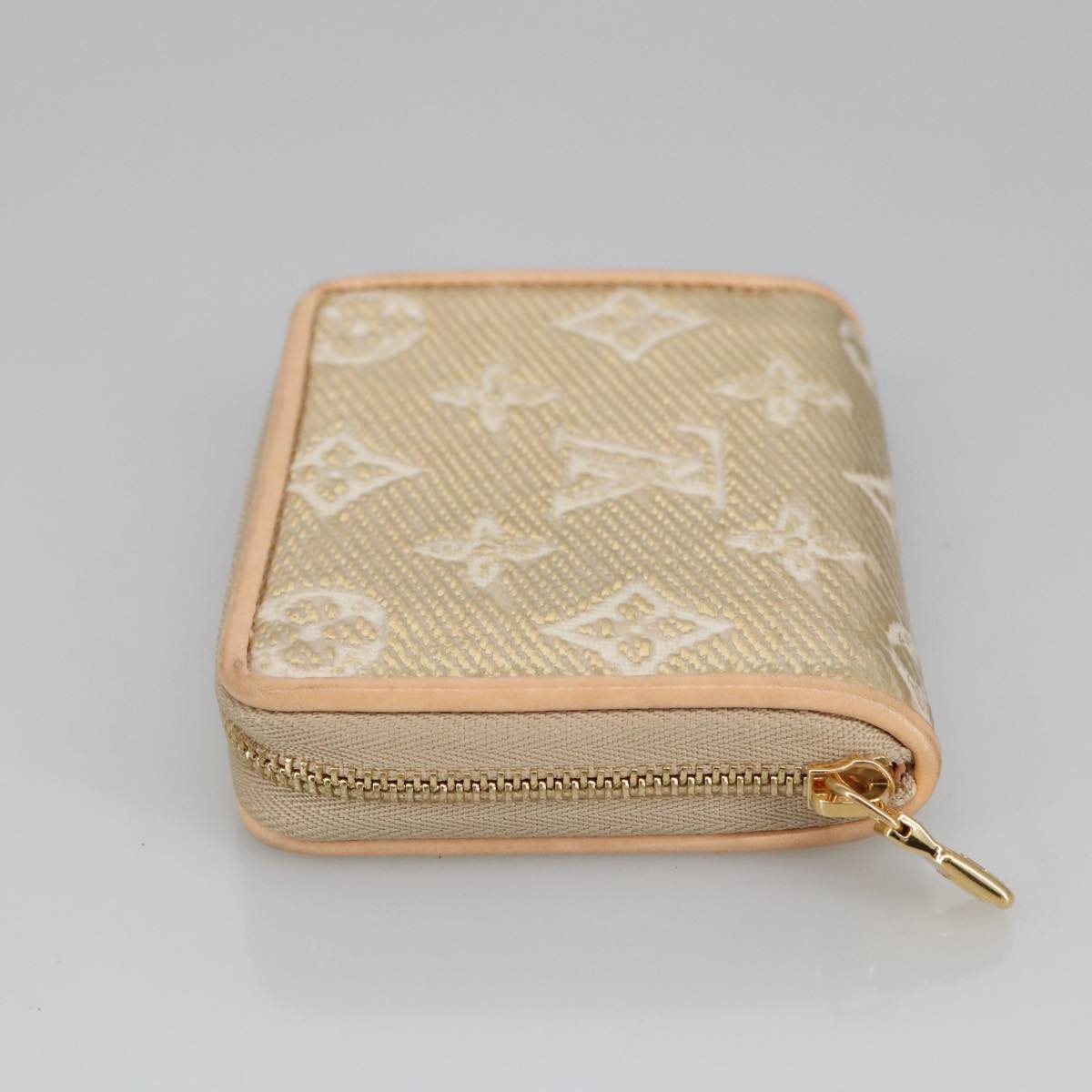 LOUIS VUITTON Monogram Laminated Jacquard Zippy Coin Purse M82483 Auth 100863SA