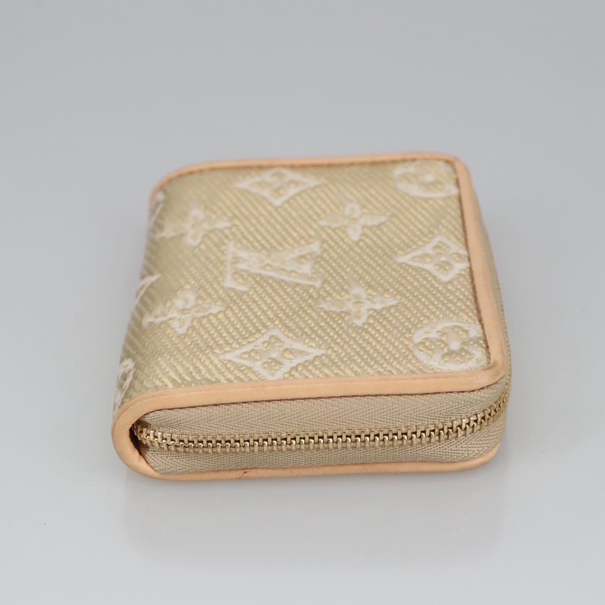 LOUIS VUITTON Monogram Laminated Jacquard Zippy Coin Purse M82483 Auth 100863SA