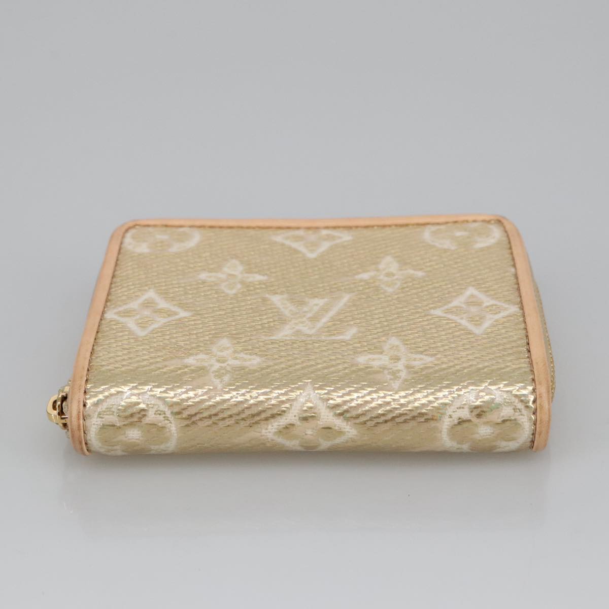 LOUIS VUITTON Monogram Laminated Jacquard Zippy Coin Purse M82483 Auth 100863SA