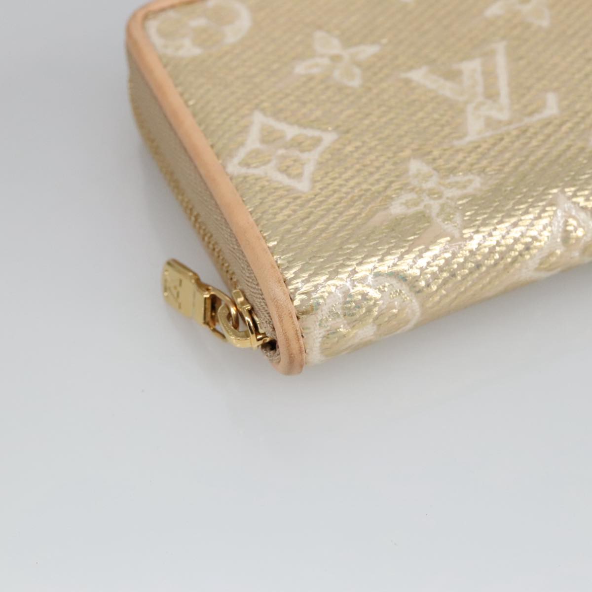 LOUIS VUITTON Monogram Laminated Jacquard Zippy Coin Purse M82483 Auth 100863SA