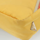 PRADA Hand Bag Nylon Yellow Auth 100865-16