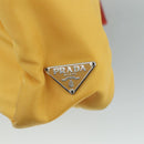 PRADA Hand Bag Nylon Yellow Auth 100865-18