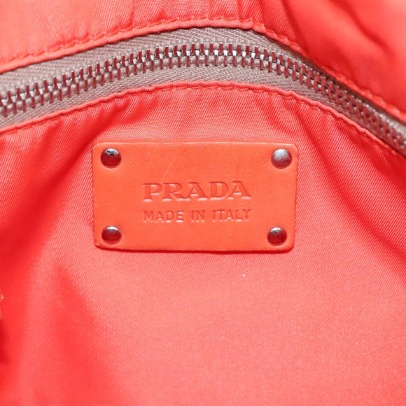 PRADA Hand Bag Nylon Yellow Auth 100865