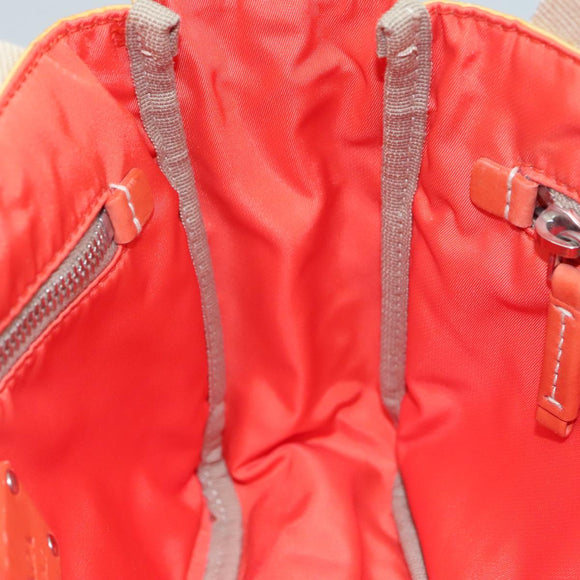 PRADA Hand Bag Nylon Yellow Auth 100865