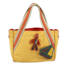 PRADA Hand Bag Nylon Yellow Auth 100865-13