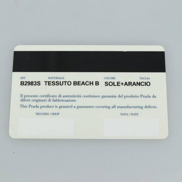 PRADA Hand Bag Nylon Yellow Auth 100865